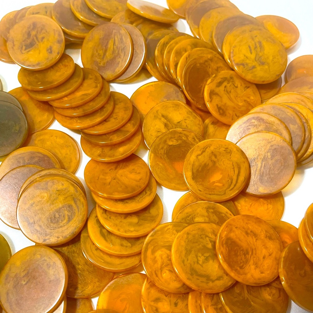 Vintage 1930’s Bakelite Swirl Chips 209 chips 175.00